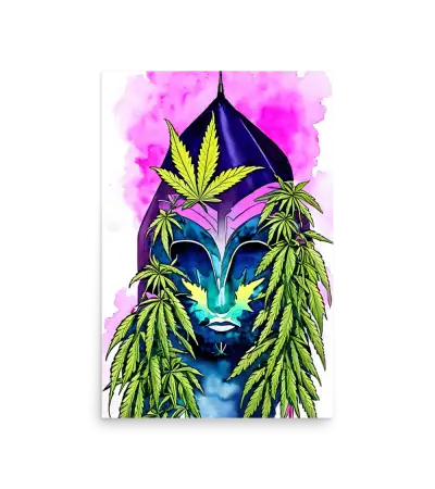 10 CANNABIS WATER COLOR - Poster