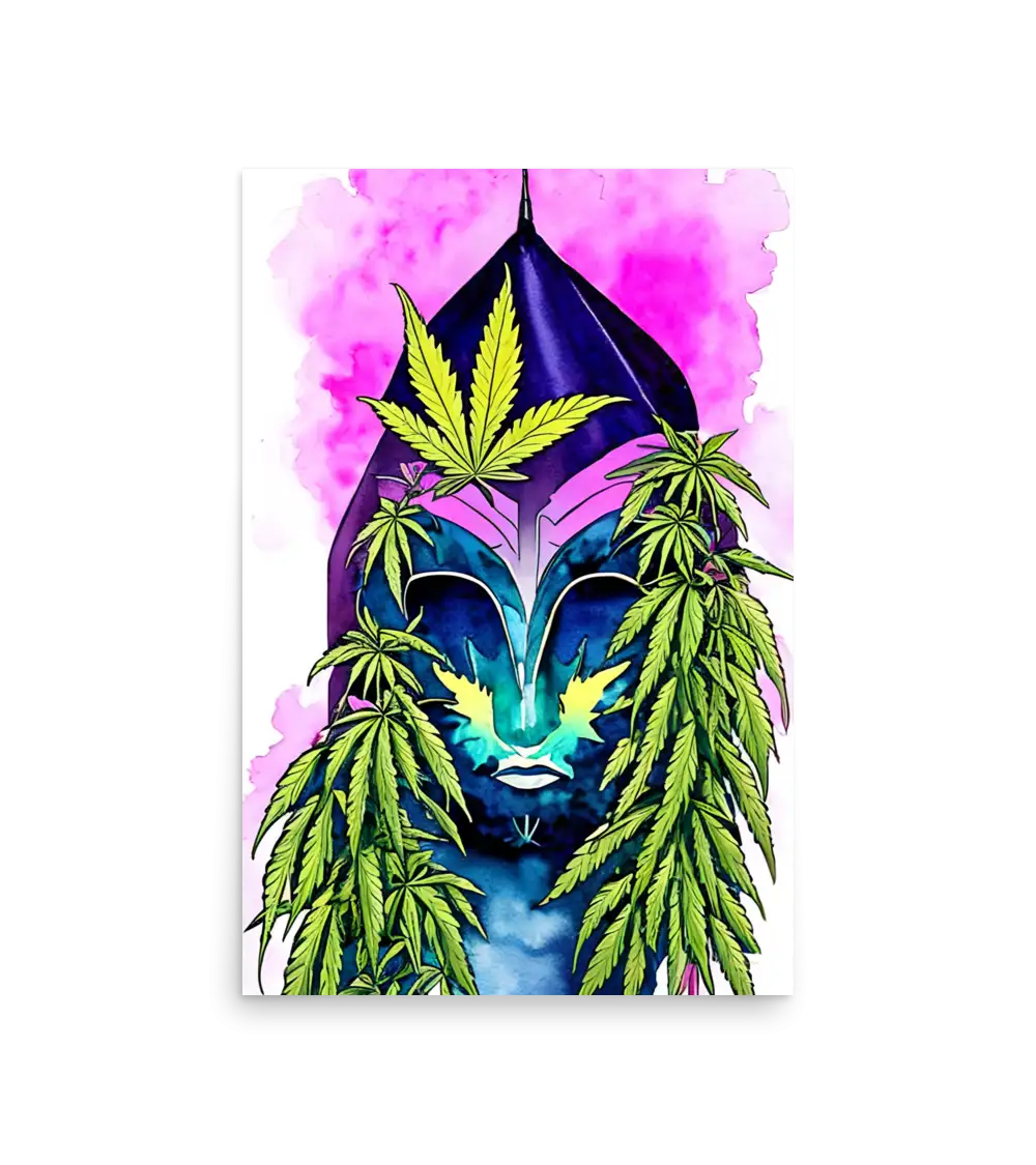 10 CANNABIS WATER COLOR - Poster