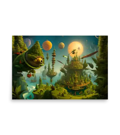 17 SPACE PLANET - Poster