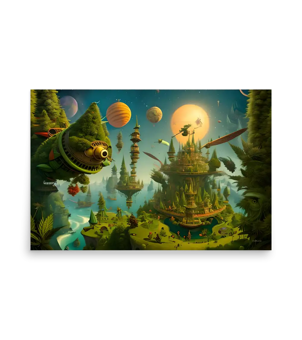 17 SPACE PLANET - Poster