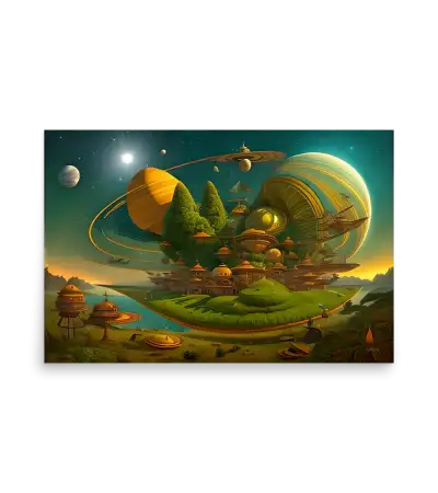 15 SPACE PLANET - Poster