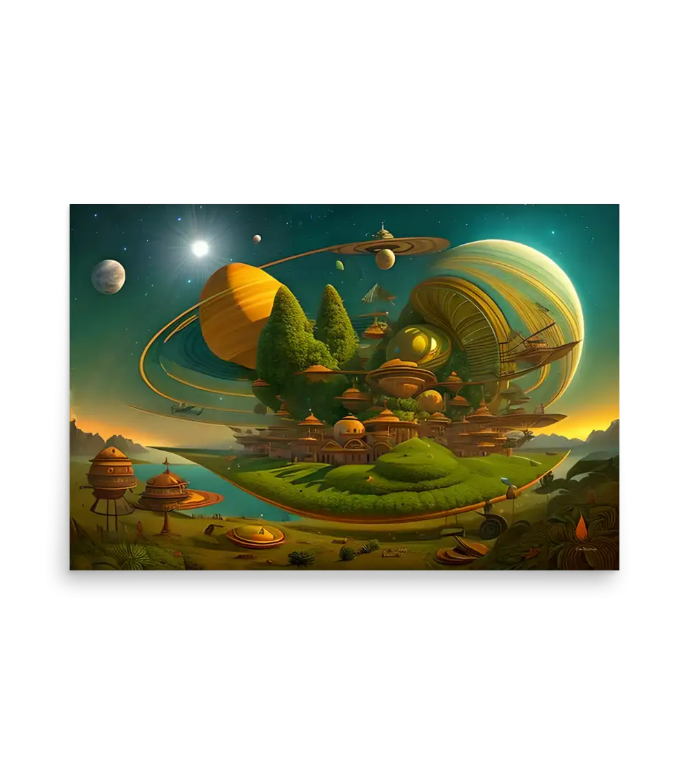 15 SPACE PLANET - Poster