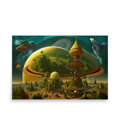 11 SPACE PLANET - Poster