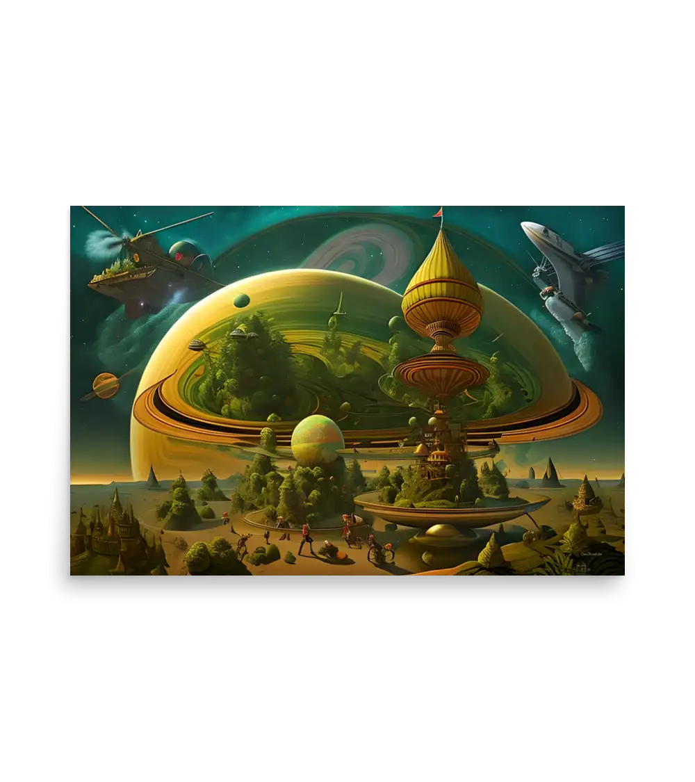 11 SPACE PLANET - Poster