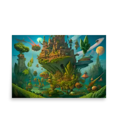 12 SPACE PLANET - Poster