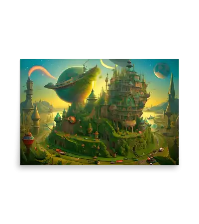 08 SPACE PLANET - Poster