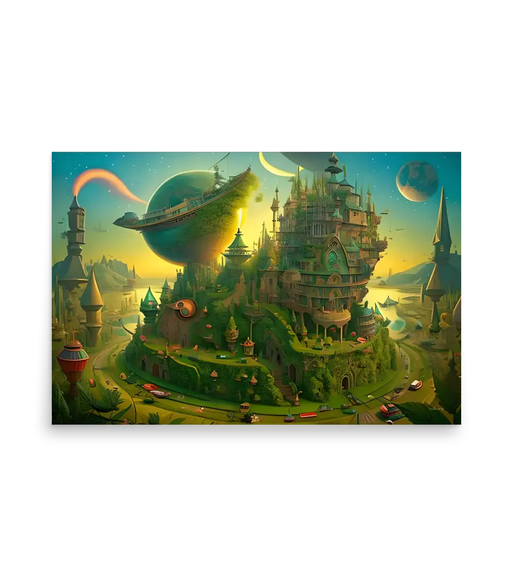 08 SPACE PLANET - Poster