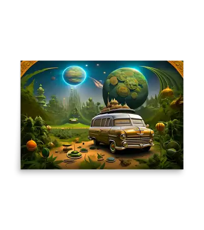 27 SPACE CAR - Poster