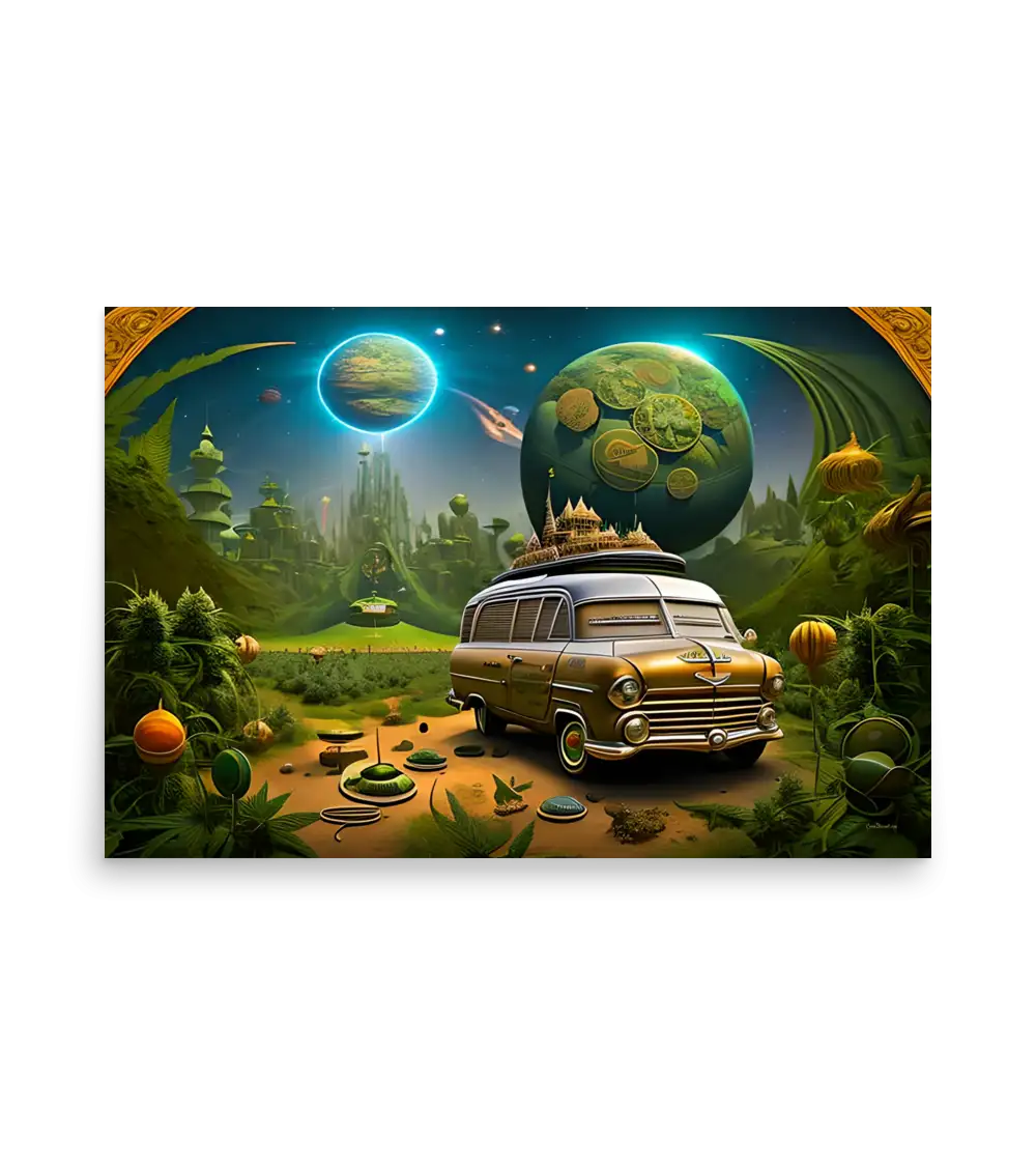 27 SPACE CAR - Poster