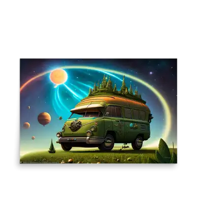 18 SPACE CAR - Poster