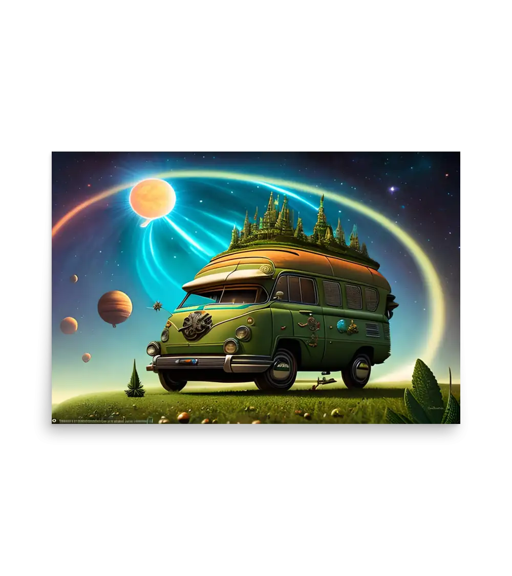 18 SPACE CAR - Poster