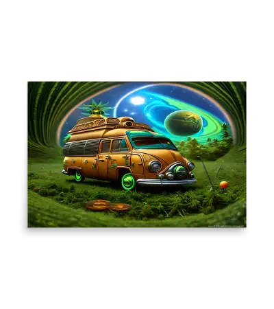 16 SPACE CAR - Poster