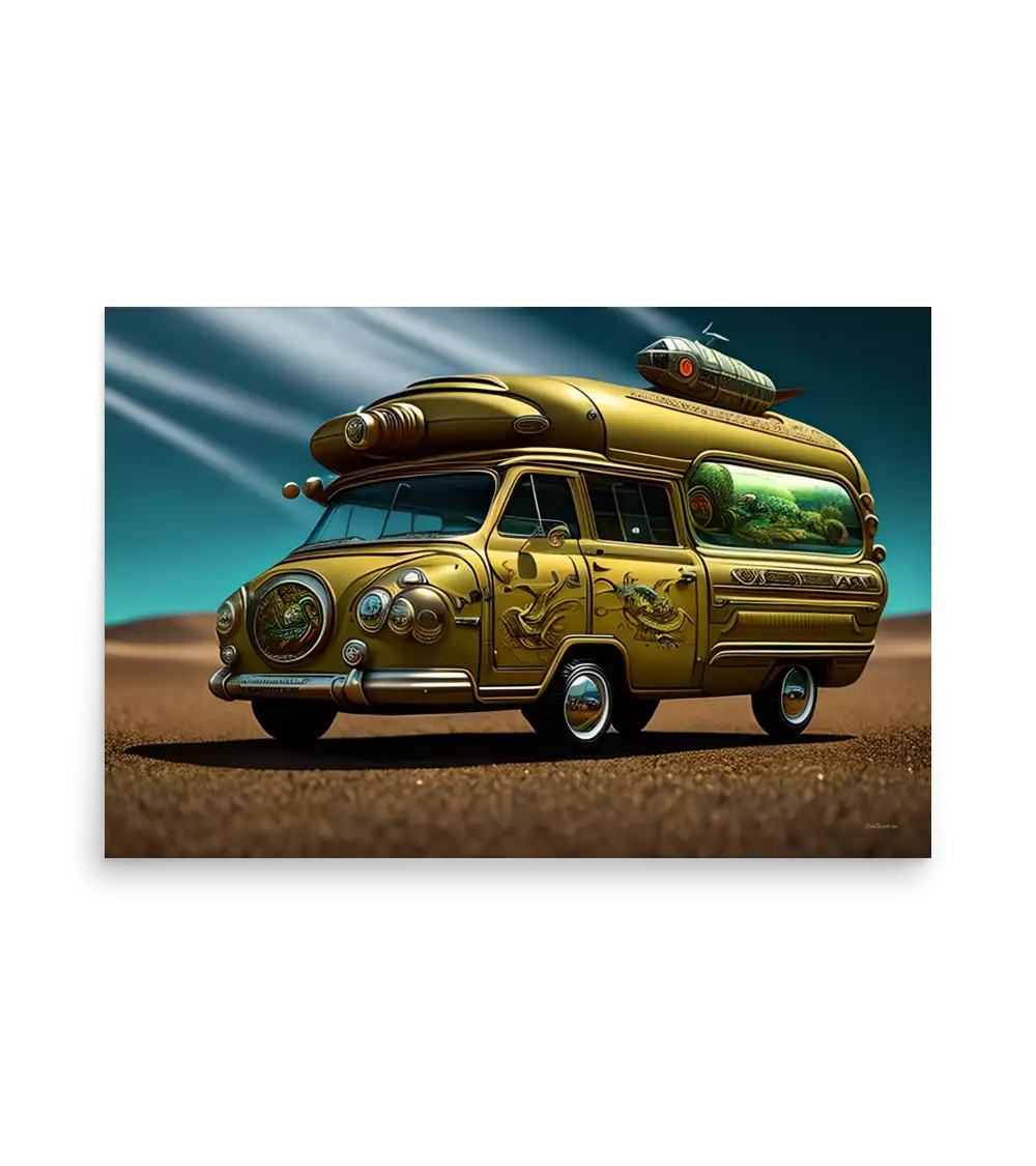 11 SPACE CARS - Poster