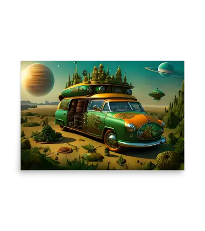 12 SPACE CARS - Poster