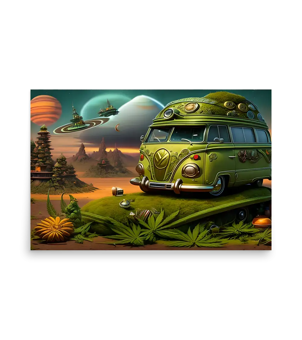 09 SPACE CARS - Poster