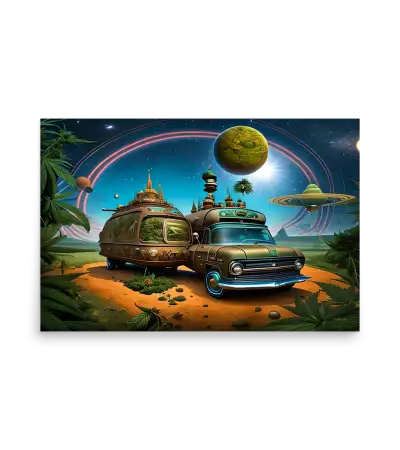 06 SPACE CARS - Poster