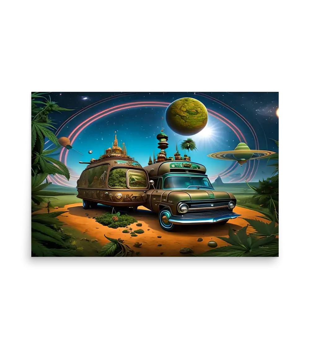 06 SPACE CARS - Poster