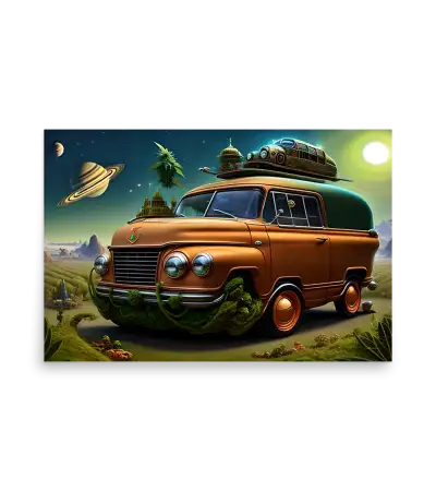 08 SPACE CARS - Poster