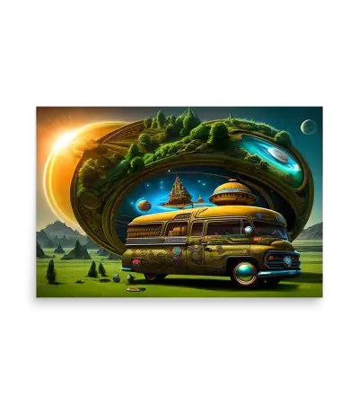 02 SPACE CARS - Poster