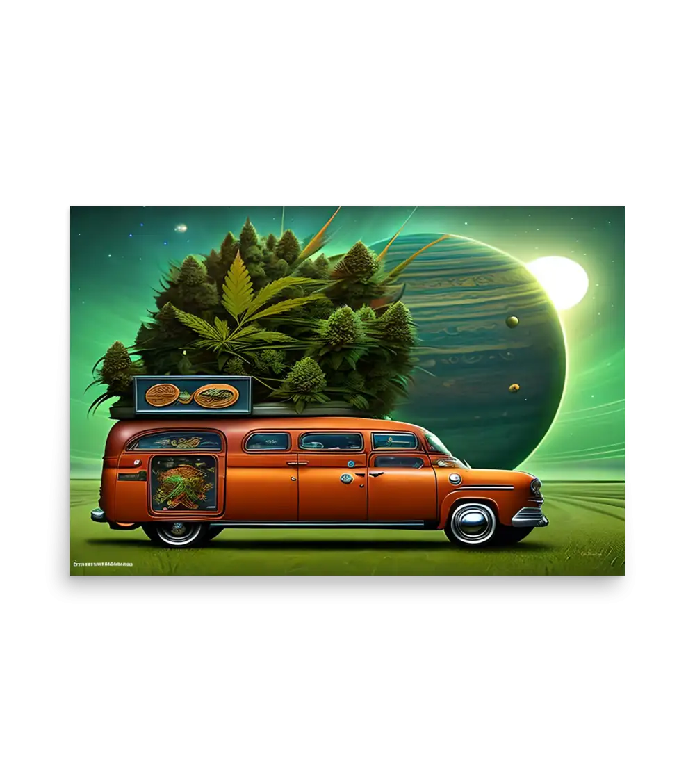 01 SPACE CARS - Poster