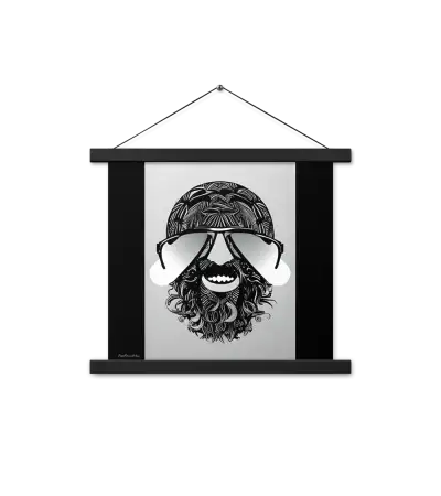 10 MONO HEAD Bar Poster