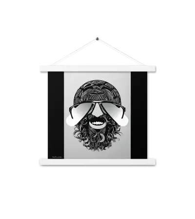10 MONO HEAD Bar Poster