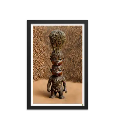 14 ROOT STATUE - Framed Poster