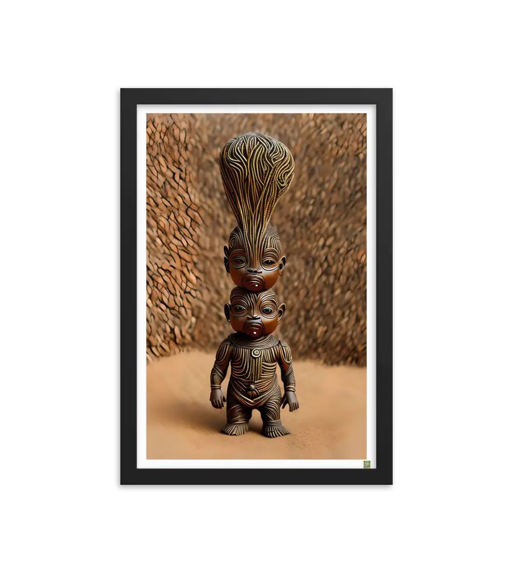 14 ROOT STATUE - Framed Poster