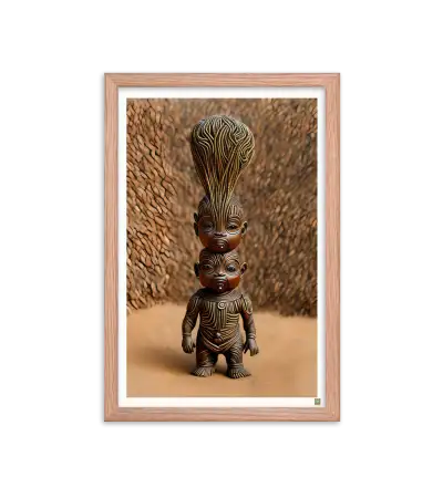 14 ROOT STATUE - Framed Poster