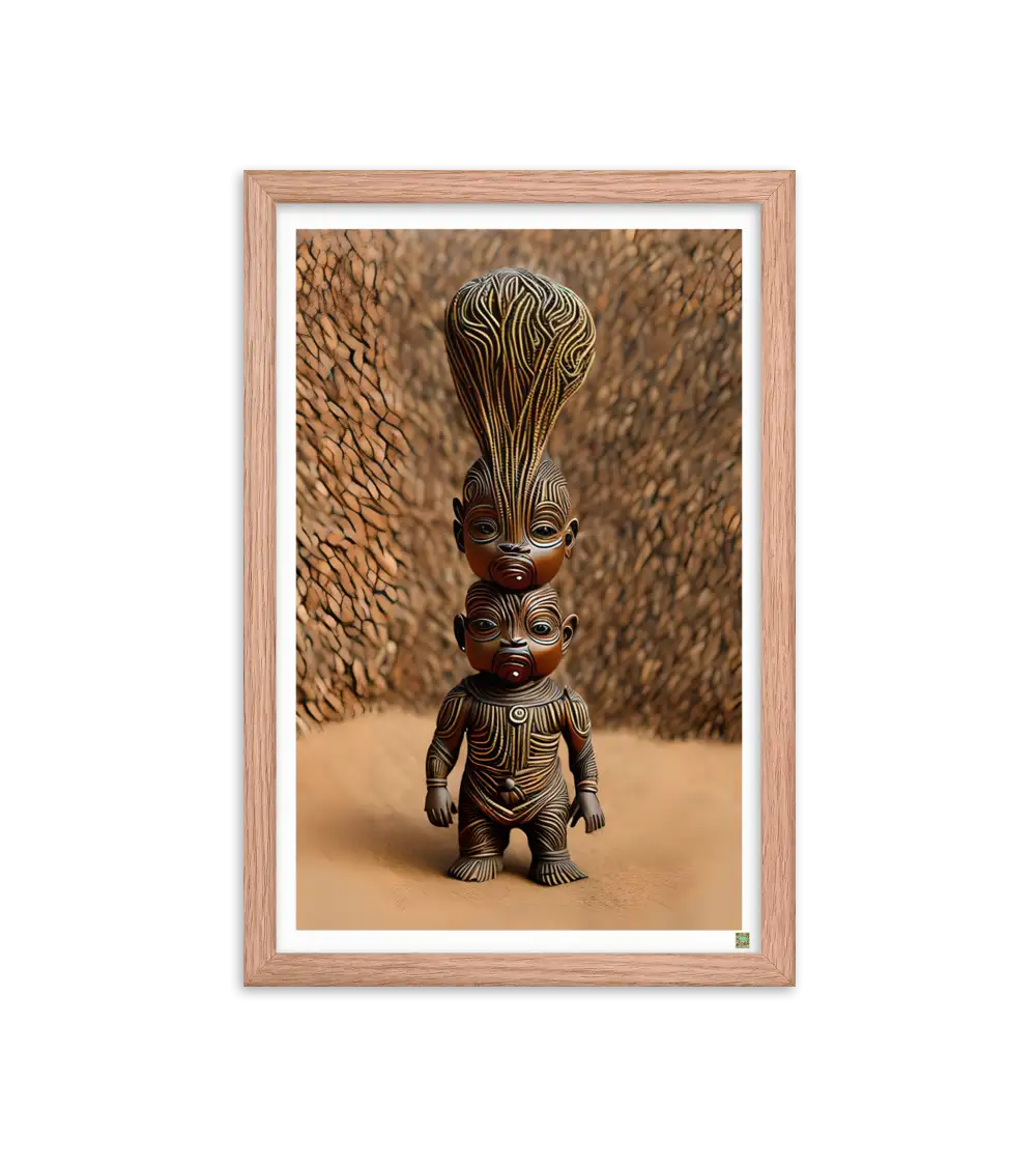 14 ROOT STATUE - Framed Poster