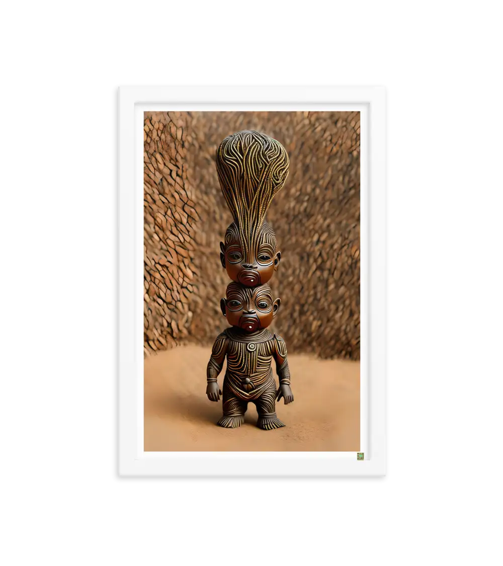 14 ROOT STATUE - Framed Poster