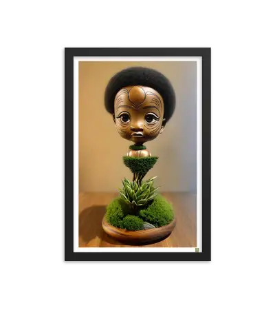 12 ROOT STATUE - Framed Poster
