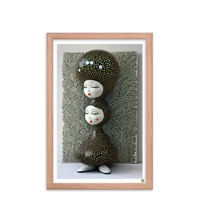 09 ROOT STATUE - Framed Poster