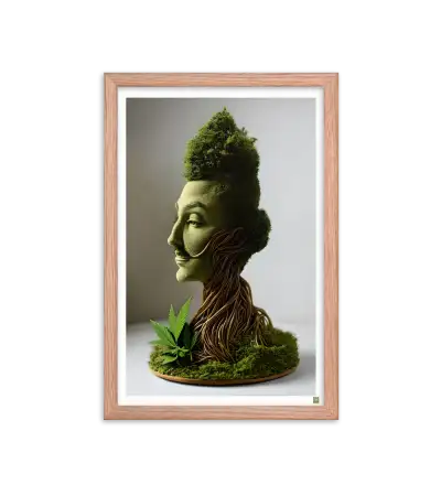 06 ROOT STATUE - Framed Poster