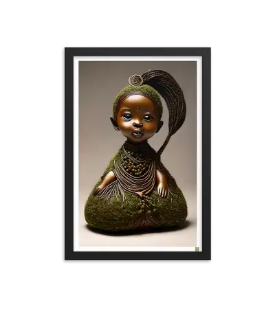 07 ROOT STATUE - Framed Poster