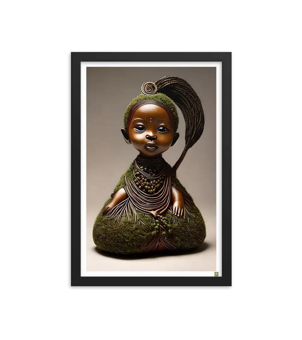 07 ROOT STATUE - Framed Poster