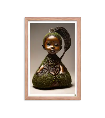 07 ROOT STATUE - Framed Poster
