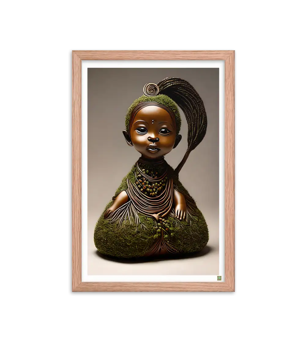 07 ROOT STATUE - Framed Poster