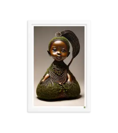 07 ROOT STATUE - Framed Poster