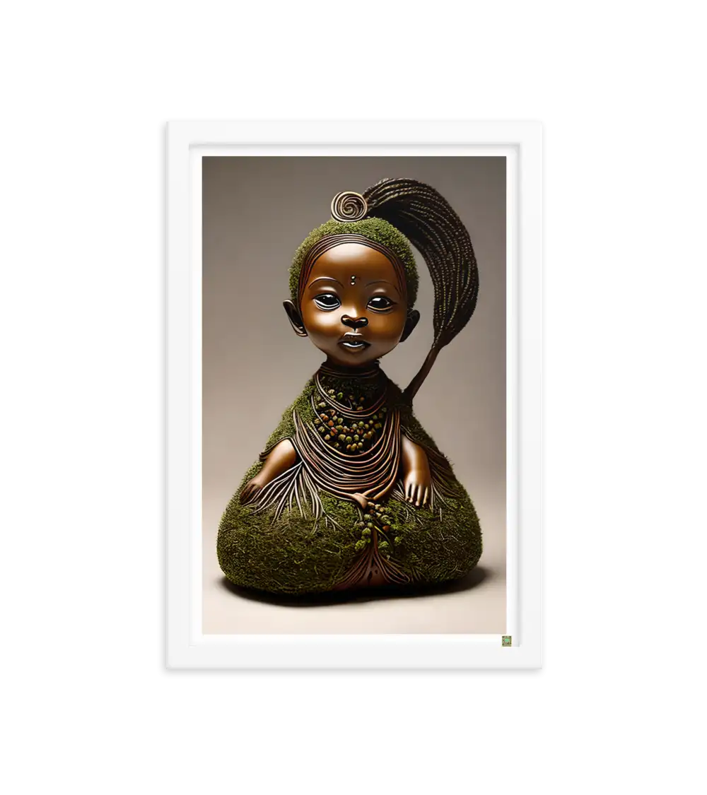 07 ROOT STATUE - Framed Poster