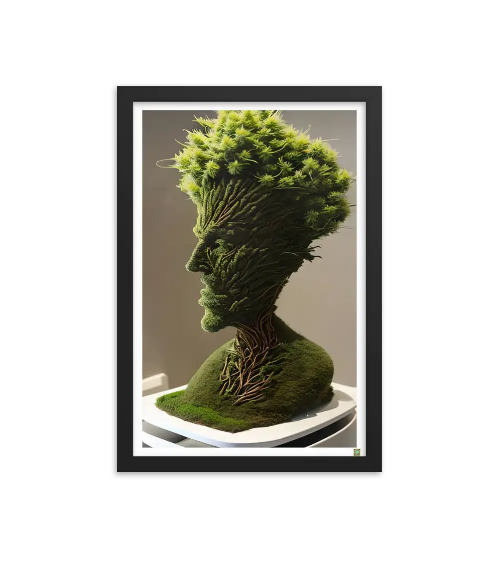 03 ROOT STATUE - Framed Poster