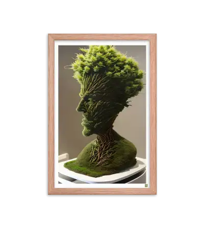 03 ROOT STATUE - Framed Poster