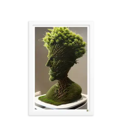 03 ROOT STATUE - Framed Poster