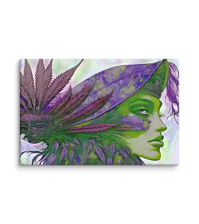 5 GREEN HSF BURLESQUE Canvas