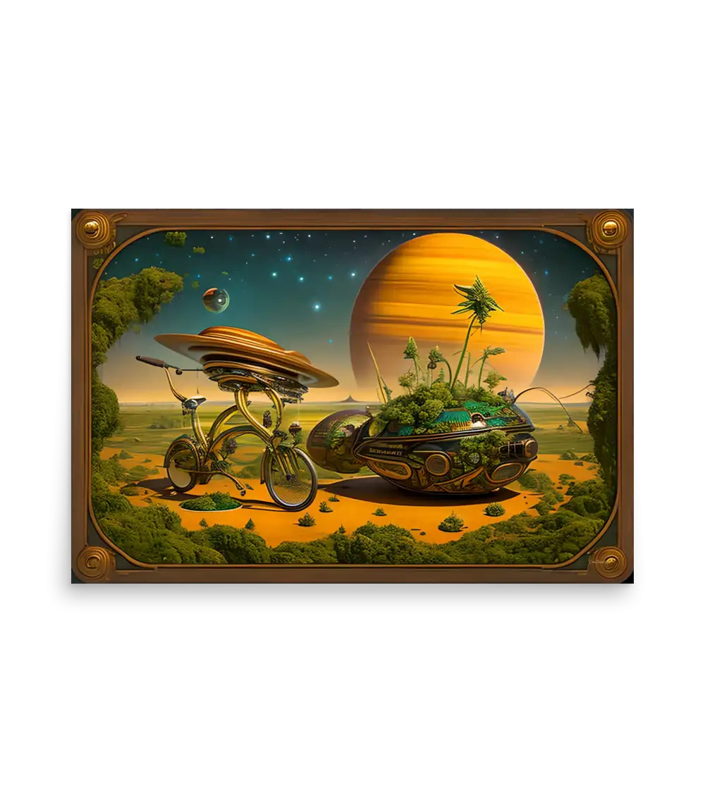 16 SPACE BICYCLE - Poster