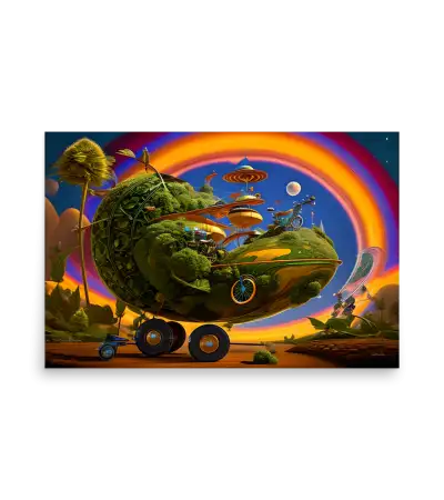 15 SPACE BICYCLE - Poster