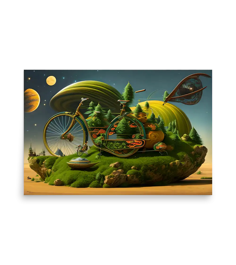 11 SPACE BICYCLE - Poster