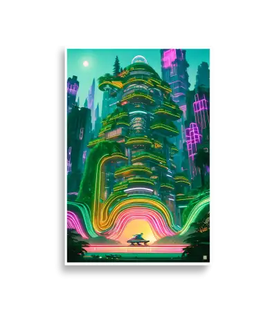 01 Neon City Poster