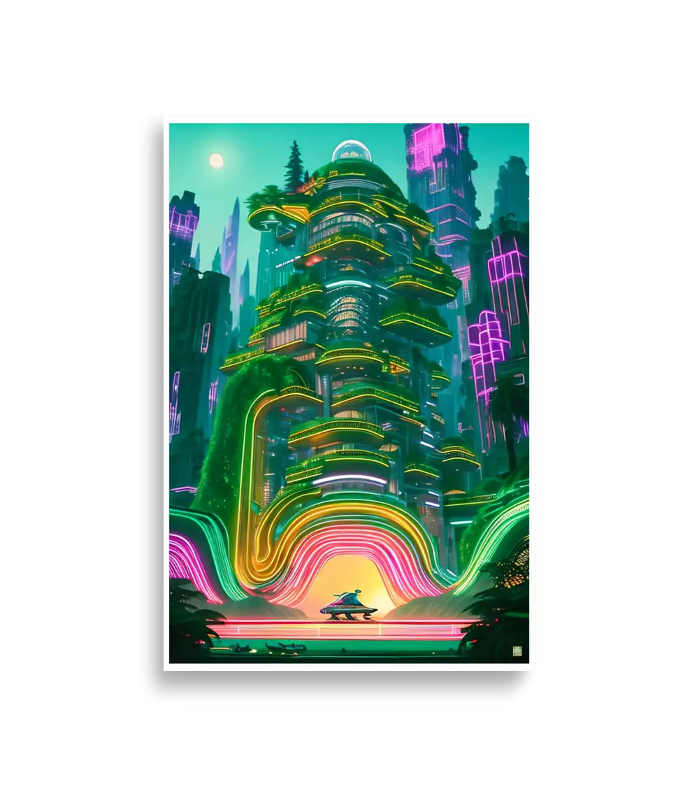 01 Neon City Poster