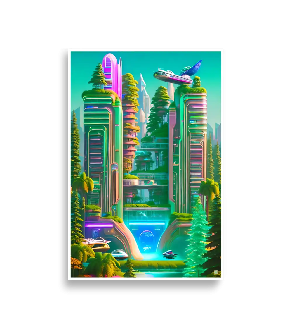 03 Neon City Poster